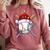Santa Sports Christmas Baseball Player Comfort Colors Sweatshirt Orchid Santa Sports Christmas Baseball Player Comfort Colors Sweatshirt Orchid