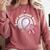 Save 2nd Base Breast Cancer Awareness Pink Ribbon Baseball Comfort Colors Sweatshirt Orchid