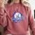School Spirit Panthers Panther Pride Baseball Mom For Women Comfort Colors Sweatshirt Orchid