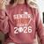 Senior Mom Class Of 2026 Graduate Baseball 2026 Graduation Comfort Colors Sweatshirt Orchid Senior Mom Class Of 2026 Graduate Baseball 2026 Graduation Comfort Colors Sweatshirt Orchid