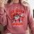 Six Seven Bruh Baseball Cool Valentine’s Day Teens Boys Comfort Colors Sweatshirt Orchid