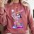 Skeleton Baseball Drip Boys Youth Kids Halloween Comfort Colors Sweatshirt Orchid