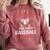 Somebody’s Loud Mouth Baseball Mom Comfort Colors Sweatshirt Orchid