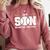 My Son Bought Me This Baseball Mom Comfort Colors Sweatshirt Orchid