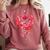 Sporty Rose Graphic With Baseball And Rugby Ball Petals Comfort Colors Sweatshirt Orchid Sporty Rose Graphic With Baseball And Rugby Ball Petals Comfort Colors Sweatshirt Orchid