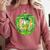 St Patrick Day Baseball Drip Ice Cream Baseball Home Plate Comfort Colors Sweatshirt Orchid