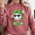 St Patrick Day Baseball Drip Ice Cream Baseball Player Men Comfort Colors Sweatshirt Orchid