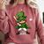 St Patrick’s Day Leprechaun Baseball Irish Graphic Comfort Colors Sweatshirt Orchid