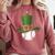 St Patricks Day Shamrock Baseball Saint Paddy's Kids Boys Comfort Colors Sweatshirt Orchid