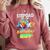 Stepdad Of The Birthday Boy Baseball Football Colorful Comfort Colors Sweatshirt Orchid