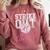 Strike Out Breast Cancer Baseball Warrior Comfort Colors Sweatshirt Orchid