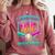 I Survived 100 Days Of School Baseball Drip Comfort Colors Sweatshirt Orchid