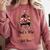 That's My Granddaughter Out There Baseball Mom Mother's Day Comfort Colors Sweatshirt Orchid