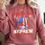 That's My Nephew Out There Baseball Cream Drip Crossed Bat Comfort Colors Sweatshirt Orchid
