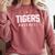 Tigers Baseball Inspired Comfort Colors Sweatshirt Orchid
