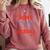 Tired Baseball Mom Club Baseball Mama Mother's Day Comfort Colors Sweatshirt Orchid