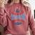 Tis The Season Baseball Mom Enthusiast Joy Comfort Colors Sweatshirt Orchid