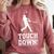 Touchdown Baseball Football Sports Comfort Colors Sweatshirt Orchid