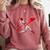 Valentine Baseball Player Drip Comfort Colors Sweatshirt Orchid Valentine Baseball Player Drip Comfort Colors Sweatshirt Orchid