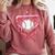 Valentines Baseball Boys Ice Cream Drip Heart Youth Kids Comfort Colors Sweatshirt Orchid