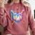 Valentines Baseball Heart Dripping Ice Cream Gen Z Alpha Comfort Colors Sweatshirt Orchid Valentines Baseball Heart Dripping Ice Cream Gen Z Alpha Comfort Colors Sweatshirt Orchid