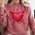 Valentines Day Baseball Red Heart Dab Boys Girls Kids Comfort Colors Sweatshirt Orchid Valentines Day Baseball Red Heart Dab Boys Girls Kids Comfort Colors Sweatshirt Orchid