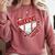 Warriors Home Plate Baseball Sports Baseball Mom Comfort Colors Sweatshirt Orchid