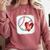 Womens Bleached Custom Baseball Mom Number 32 Heart For Mom Comfort Colors Sweatshirt Orchid Womens Bleached Custom Baseball Mom Number 32 Heart For Mom Comfort Colors Sweatshirt Orchid