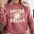 Women's Retro Baseball Mama Distressed Baseball Mom Life Comfort Colors Sweatshirt Orchid