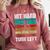 Women's Retro Hit Hard Run Fast Turn Left Baseball Lover Comfort Colors Sweatshirt Orchid