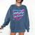 100 Days Of School Baseball 100th Day Ice Cream Boys Kids Comfort Colors Sweatshirt Blue Jean