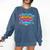 100 Days Of School Baseball Drip Ice Cream Costume Teachers Comfort Colors Sweatshirt Blue Jean