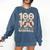 100 Days Of School Baseball Love Valentine’s Day Men Women Comfort Colors Sweatshirt Blue Jean