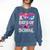 100 Days Of School Baseball Lover Donut Drip Boy Girl Comfort Colors Sweatshirt Blue Jean