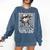 100 Days Of School Boys Dabbing Baseball 100th Day Of School Comfort Colors Sweatshirt Blue Jean