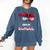 100 Days Of School Dripping Baseball 100th Day Teacher Boy Comfort Colors Sweatshirt Blue Jean