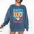 100 Days Of School Kids Baseball Drip 100th Day Of School Comfort Colors Sweatshirt Blue Jean
