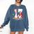 13 Years Old Baseball Birthday Boy 13th Bday Party Comfort Colors Sweatshirt Blue Jean