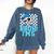 5th Birthday Dabbing Baseball Boys Bruh I'm 5 Year Old Comfort Colors Sweatshirt Blue Jean