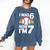 I Was 6 Now Im 7 Baseball Birthday Age 7 Comfort Colors Sweatshirt Blue Jean