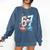 6 7 Baseball Six Seven Meme 67 Hands Kids Men Women Comfort Colors Sweatshirt Blue Jean