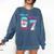 Now Im 6 Next Year I'Ll Be 7 Baseball Ice Cream Drip 67 Meme Comfort Colors Sweatshirt Blue Jean