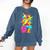 67 Baseball Ice Cream Six Seven Dabbing Banana Comfort Colors Sweatshirt Blue Jean