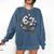67 Baseball Six Seven Baseball 6 7 Kids Boys Girls Premium Tri-Blend Comfort Colors Sweatshirt Blue Jean