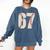 67 Baseball Six Seven 6 7 Meme 67 Comfort Colors Sweatshirt Blue Jean 67 Baseball Six Seven 6 7 Meme 67 Comfort Colors Sweatshirt Blue Jean