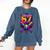 67 Meme Trendy Baseball Number 67 Player Six Seven Comfort Colors Sweatshirt Blue Jean