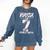7th Birthday Baseball Bruh I'm 7 Double Digits 7 Years Old Comfort Colors Sweatshirt Blue Jean