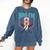 8th Birthday Boy Bro I'm 8 Years Old Baseball Theme Comfort Colors Sweatshirt Blue Jean