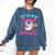 9th Birthday Baseball 9 Year Old Ice Cream Drip Boy Baseball Comfort Colors Sweatshirt Blue Jean
