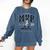 Aaron Judge 2025 AL MVP New York Baseball MLBPA Comfort Colors Sweatshirt Blue Jean